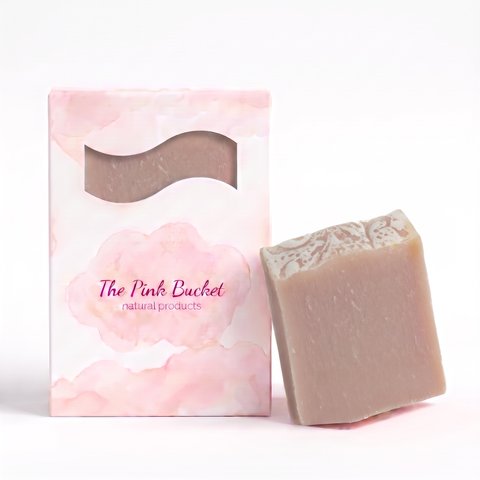 The Pink Bucket Geranium soap bar box
