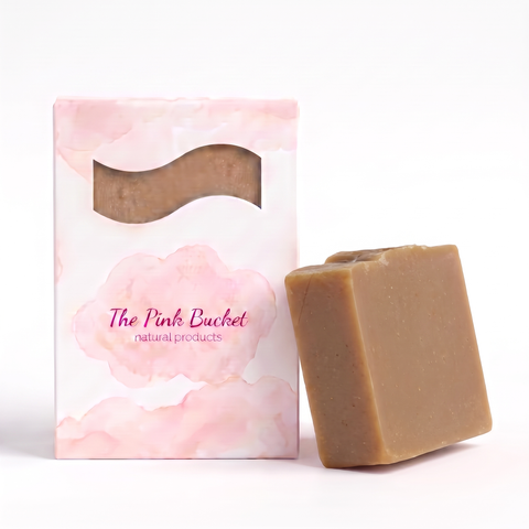 Almond soap bar and box